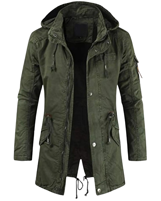 Lange Cargo Parka Jas