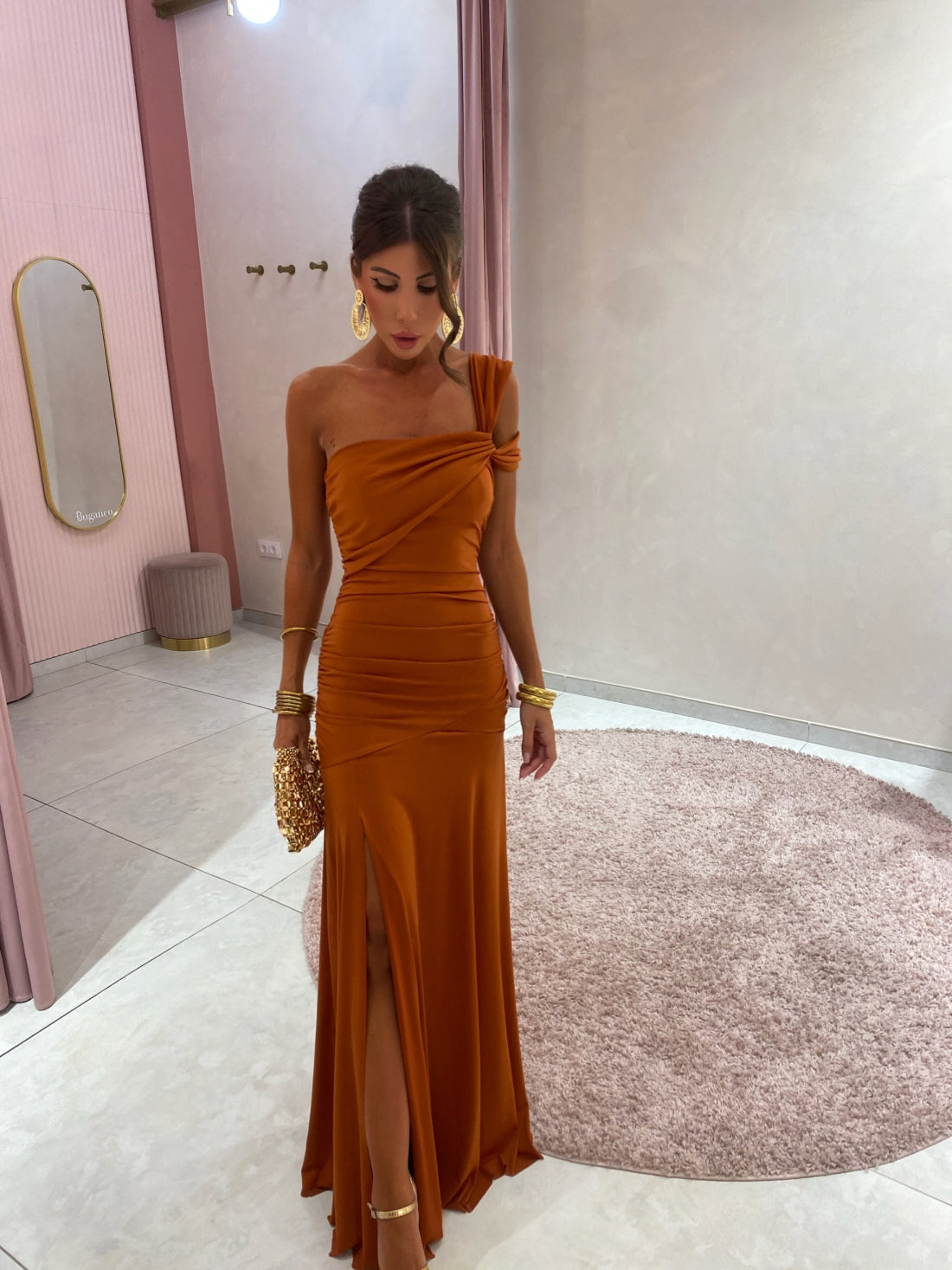 Ariella | Asymmetrisk One Shoulder Aftenkjole