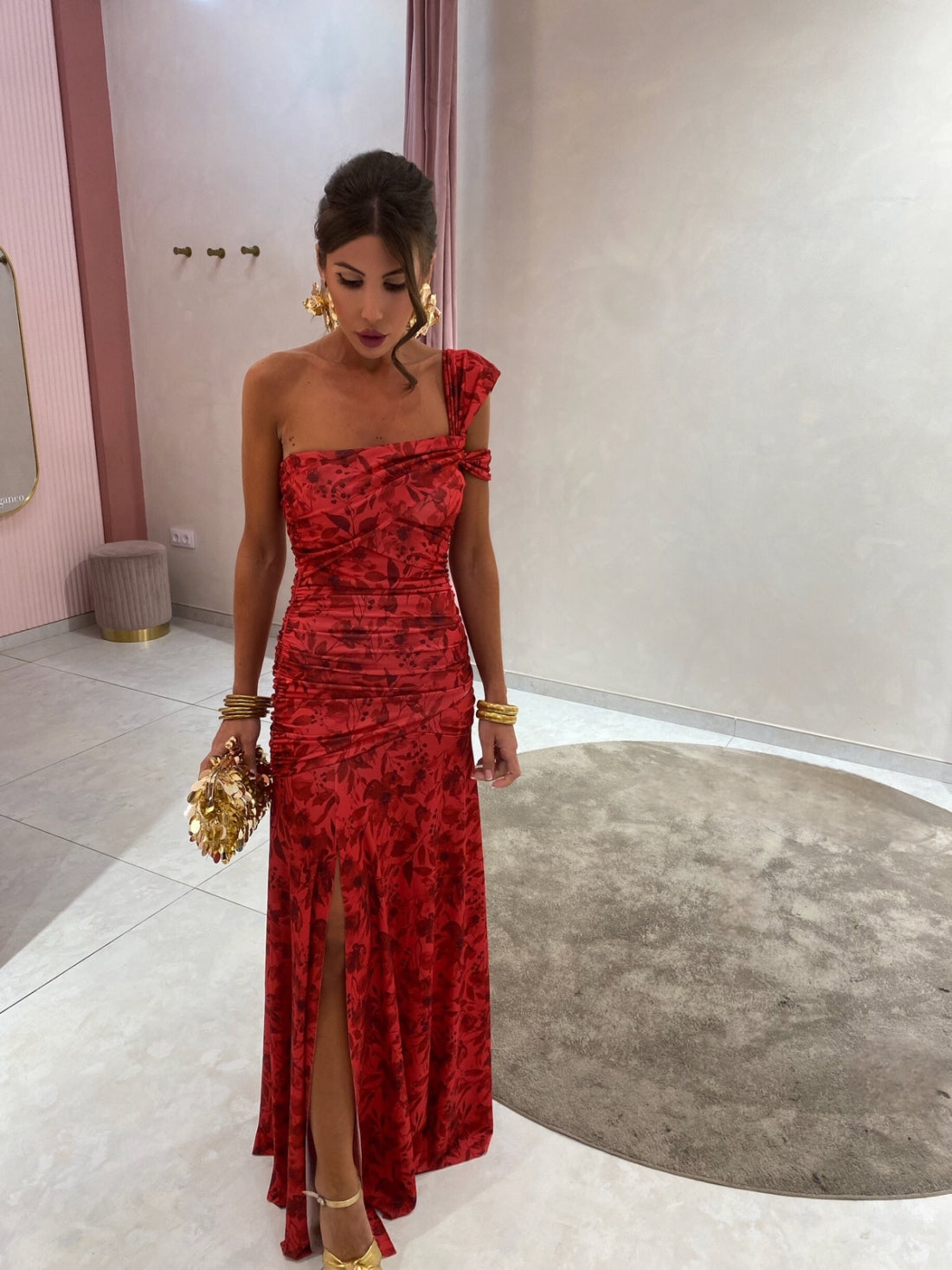 Ariella | Asymmetrisk One Shoulder Aftenkjole